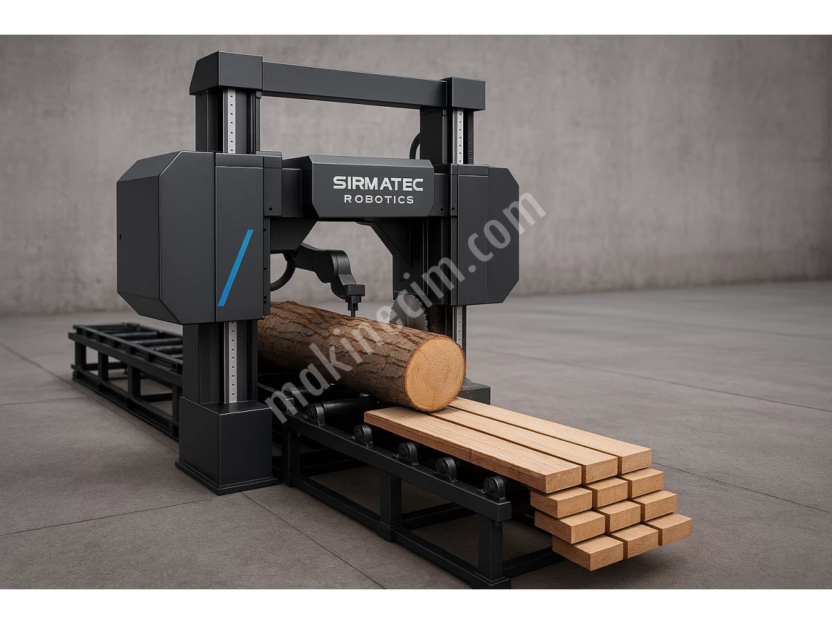 Tek Makinede Çift Görevli Ahşap Tomruk Dilimleme Makineleri - Görsel 3
