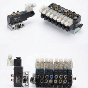 4V210-08 Solenoid Valf ve Valf Bloğu