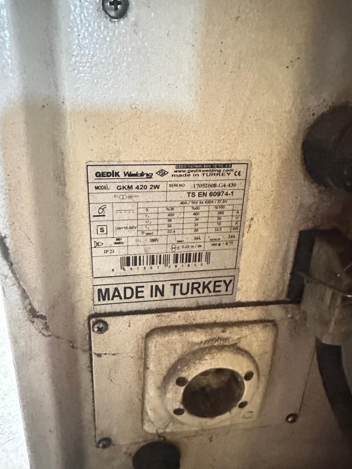 Gedik Kaynak GKM 420-2W Su Soğutmalı Gazaltı Kaynak Makinesi - Görsel 2